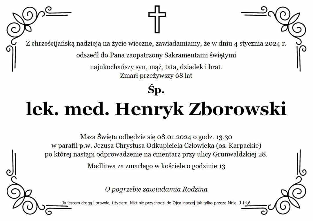 Klepsydra Henryk Zborowski